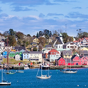 Scenic view of Annapolis Royal, a historic town in Nova Scotia, Canada