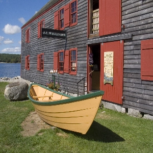 Historic Louisbourg fortress in Nova Scotia, Canada