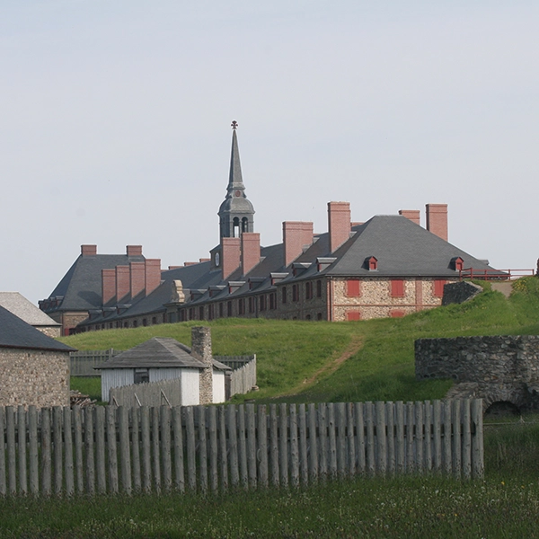 Historic Louisbourg fortress in Nova Scotia, Canada