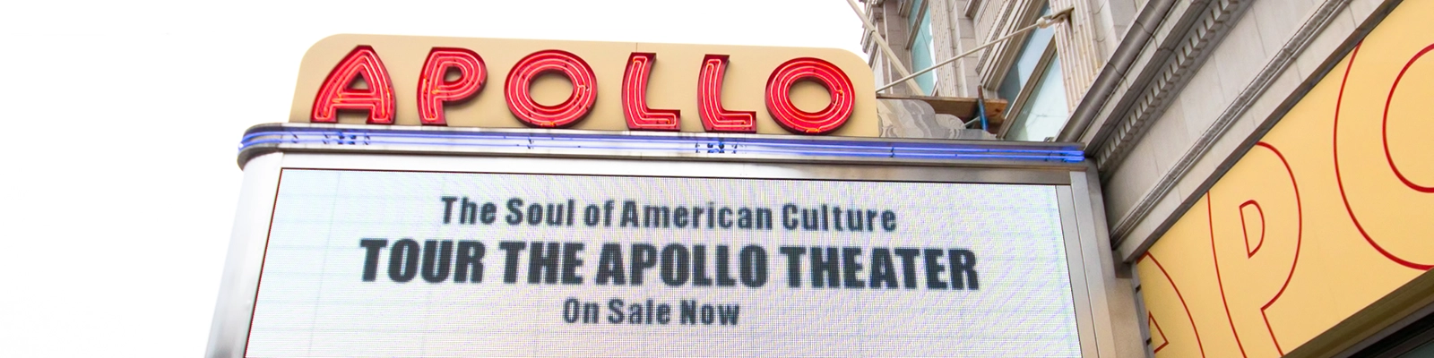 Apollo Theater, a historic music venue known for launching the careers of many famous artists