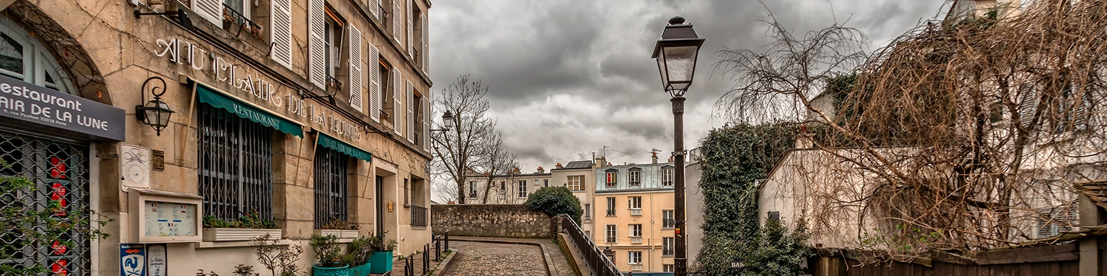 Scenic view of Montmartre, a charming artistic district in Paris