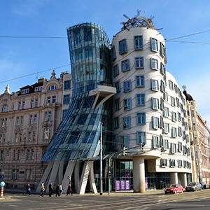 The Fred and Ginger Dancing House in Prague