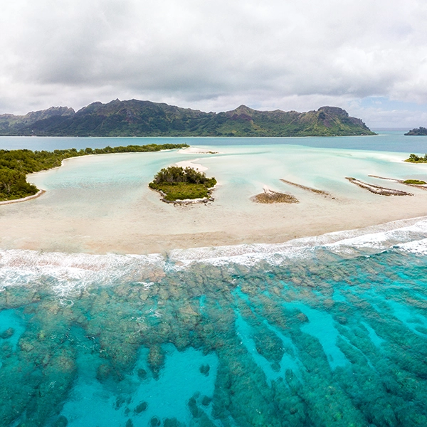 Picturesque Oceania beaches with crystal-clear waters and golden sand